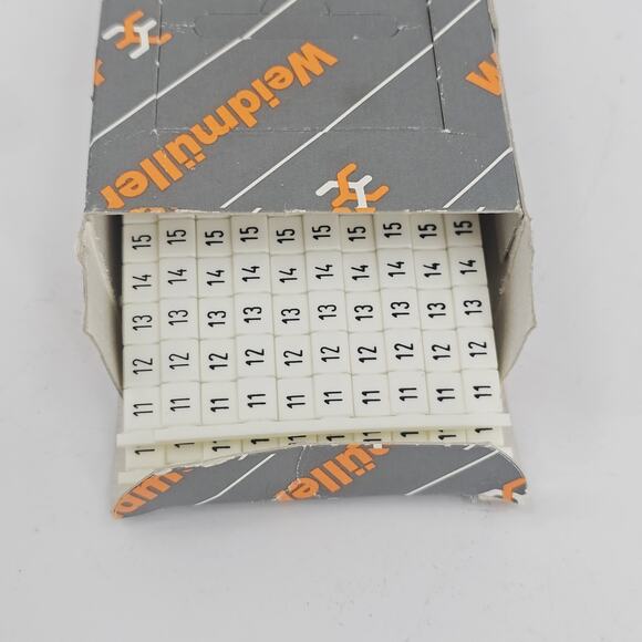 Weidmuller Marker QNr. 05 6 mm - 10 sheets x 11-20 tabs (500 Tabs) NEW - Picture 4 of 4